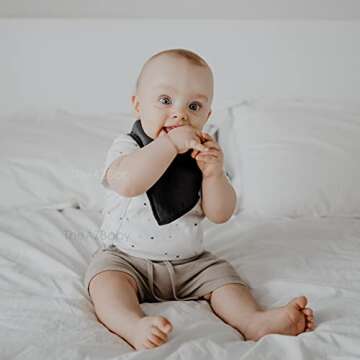 TheAZBaby Baby Bandana Drool Bibs 8 Pack Baby Bibs for Boys, Girls, Unisex Basic Colors