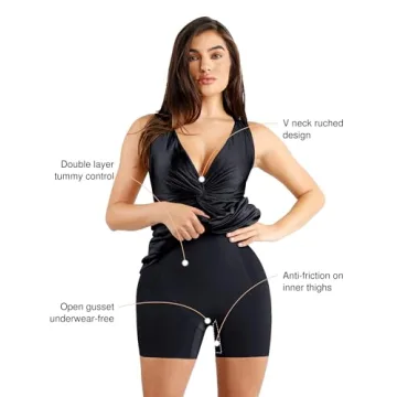 Popilush Shapewear Dress Black - Elegant Bodycon Style