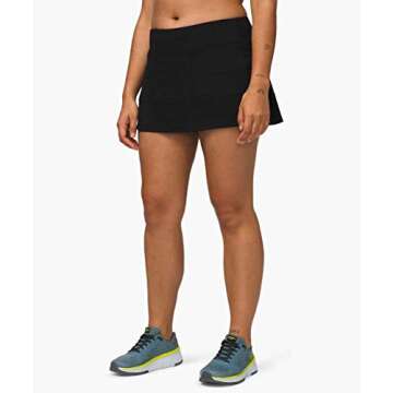 lululemon Pace Rival Skirt Regular 13" (Color 000, 8)