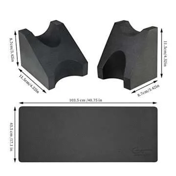 Hricane Guitar Work Mat Kit+Two Heights Guitar Neck Support Rest+Guitar String Winder and Cutter Tool - Guitar Workstation Repair Maintenance of String Instruments