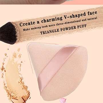 Triangle Powder Puff Makeup Sponge Set for Flawless Application