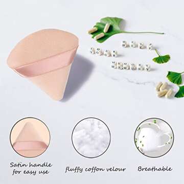 Triangle Powder Puff Makeup Sponge Set for Flawless Application