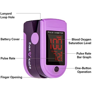 Zacurate Pro Series 500DL Pulse Oximeter - Accurate & Portable