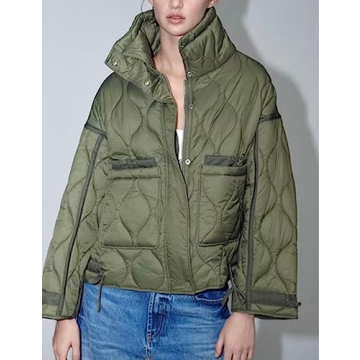 Megfie Women Quilted Winter Jacket for Everyday Style
