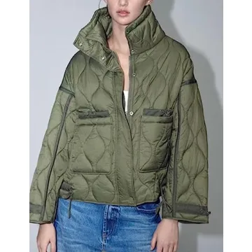 Megfie Women Quilted Winter Jacket for Everyday Style