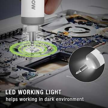 WORKPRO 4V Electric Screwdriver with Rechargeable Battery Set