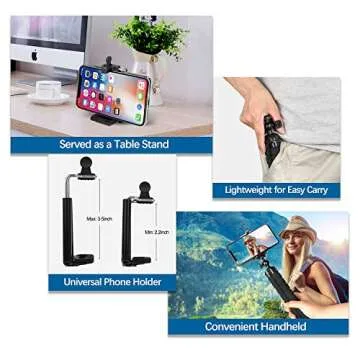 Flexible Mini Tripod with Remote for Smartphones