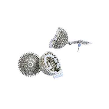 Stylish Oxidized Indian Jhumki Earrings for Women