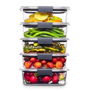Rubbermaid Brilliance Containers - Set of 5, BPA Free