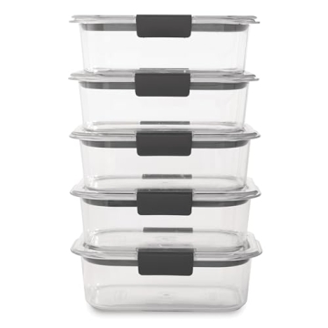 Rubbermaid Brilliance Containers - Set of 5, BPA Free
