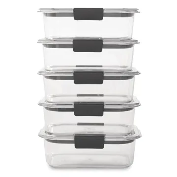 Rubbermaid Brilliance Containers - Set of 5, BPA Free