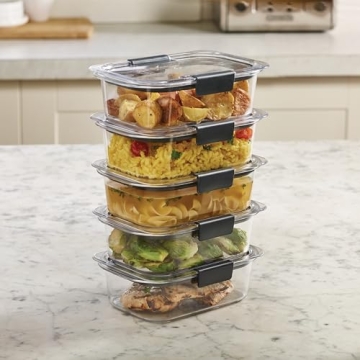 Rubbermaid Brilliance Containers - Set of 5, BPA Free