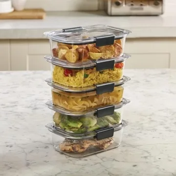 Rubbermaid Brilliance Containers - Set of 5, BPA Free