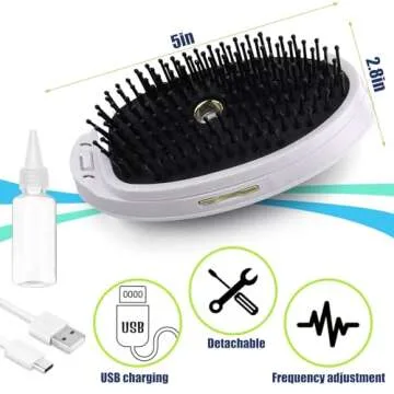 Vodolo 3-in-1 Rechargeable Steamy Cat Grooming Tool - Defur Comb, Spray Massage, Self-Cleaning Hair Brush with USB Port