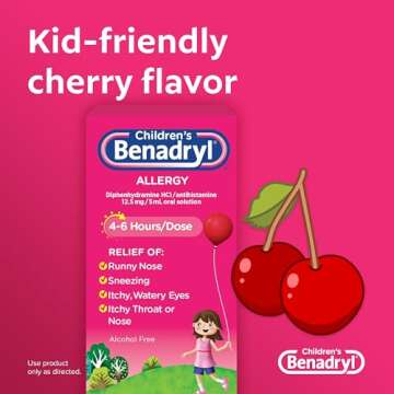 Benadryl Children's Allergy Relief Liquid 4 fl oz - Allergy Syrup