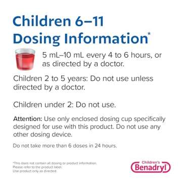 Benadryl Children's Allergy Relief Liquid 4 fl oz - Allergy Syrup