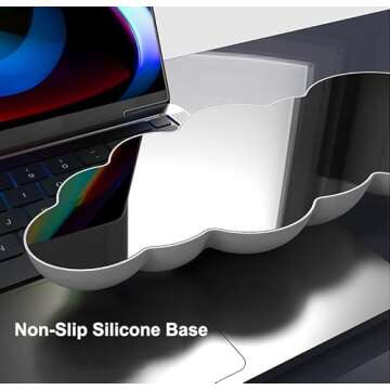 Cloud Mouse Keyboard Wrist Rest: Cute Wrist Rest Set - Ergonomic Memory Foam Wrist Support Pad with Non-Slip Base for Typing Pain Relief - for Computer Keyboard Laptop Home Office