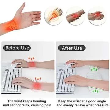 Cloud Mouse Keyboard Wrist Rest: Cute Wrist Rest Set - Ergonomic Memory Foam Wrist Support Pad with Non-Slip Base for Typing Pain Relief - for Computer Keyboard Laptop Home Office