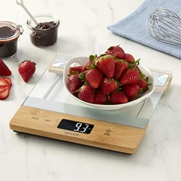 Precision Taylor Digital Kitchen Scale with Glass Surface