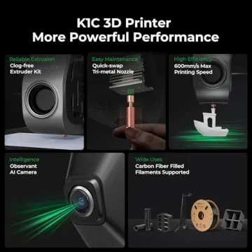 Creality K1C 3D Printer High-Speed Auto Leveling