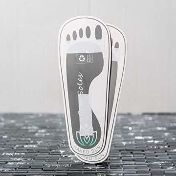 100 Pair Grey Disposable Adhesive Spray Tan Feet Protector Pads for Sunless Airbrush Tanning