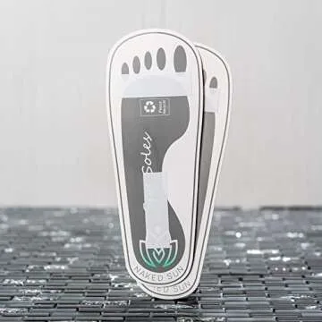 100 Pair Grey Disposable Adhesive Spray Tan Feet Protector Pads for Sunless Airbrush Tanning