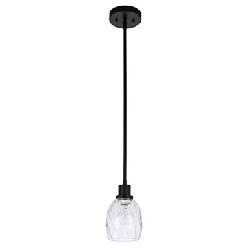 Modern Adjustable Pendant Light in Matte Black - XiNBEi