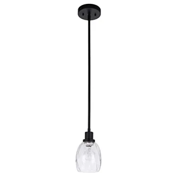 Modern Adjustable Pendant Light in Matte Black - XiNBEi