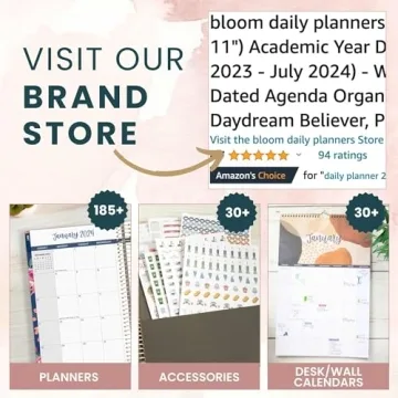bloom daily planners 2025 Monthly Planner Calendar Book (January 2025 - December 2025) - Large 9” x 12” Floral Agenda Schedule Organizer - Blooming Wildly