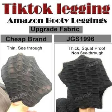 JGS1996 Womens Hidden Scrunch Butt Lifting Workout Leggings High Waist Tummy Control Booty Lift Gym Yoga Pants Tights