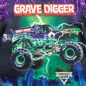 Monster Jam Toddler Boys 3 Pack T-Shirts - El Toro Loco, Megalodon, Grave Digger