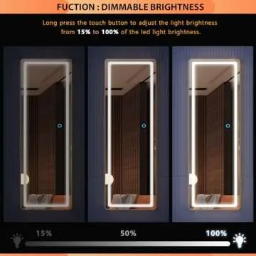 LVSOMT Full Length LED Mirror - Stylish and Functional