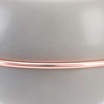 Amazon Basics Hanging Planter, Round - Grey/Copper (2-Pack)