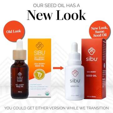 Sibu Premium Himalayan Sea Buckthorn Seed Oil, USDA Organic (30ml) – Amazing for Sensitive Skin, Breakouts, & Irritation