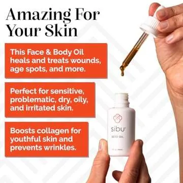 Sibu Premium Himalayan Sea Buckthorn Seed Oil, USDA Organic (30ml) – Amazing for Sensitive Skin, Breakouts, & Irritation