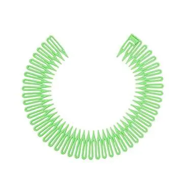 Glamlily 90s Zig Zag Circle Headbands - 20 Pack Stylish Accessories
