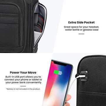 Compact Underseat Carry-On Luggage with USB Port
