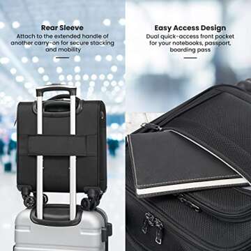 Compact Underseat Carry-On Luggage with USB Port