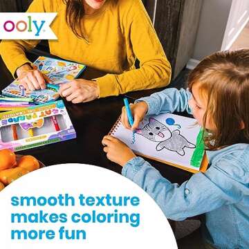 Ooly Cat Parade Gel Crayons for Kids and Adults - Set of 12 Rainbow Color Crayons for Glass and Paper Surfaces with Cat-Shaped, Twist-Up Caps - Easy To Clean, Smooth Gliding Gel Crayon Set