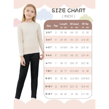 Warm Fleece Lined Leggings for Girls - Thermal Comfort