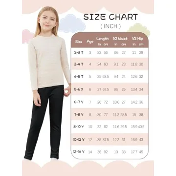 Warm Fleece Lined Leggings for Girls - Thermal Comfort