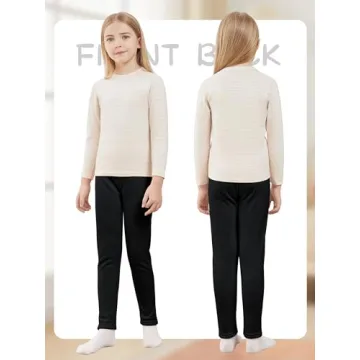 Warm Fleece Lined Leggings for Girls - Thermal Comfort