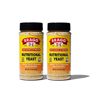Bragg Premium Nutritional Yeast Seasoning - Vegan, Gluten Free – Good Source of Protein & Vitamins...