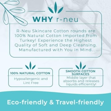 R-Neu Premium Cotton Rounds for Comfortable Skincare