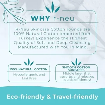 R-Neu Premium Cotton Rounds for Comfortable Skincare
