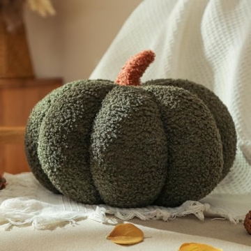YRXRUS Halloween Pumpkin Pillows - Cute Teddy Fleece 4x7 Inches Soft Design for Fall Decor