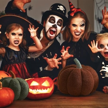 Adorable YRXRUS Halloween Pumpkin Pillows for Fall Decor