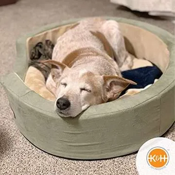 K&H Heated Dog Bed - Thermo-Snuggly Sleeper 30x22in