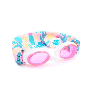 Splash Place SWIM GOGGLES with Fabric Strap - DESERT SUNSHINE | Fun, Fashionable, Comfortable - Adul...