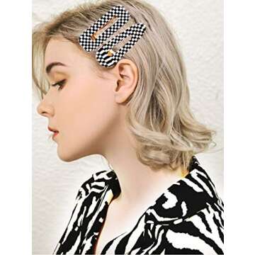 CÉLLOT 16PCS Acetic Acid Resin Hair Barrettes Gold Duckbill Totoise Clips Fashion Geometric Alligator Hair Clips for Women and Youngster Ladies Hair Accessories